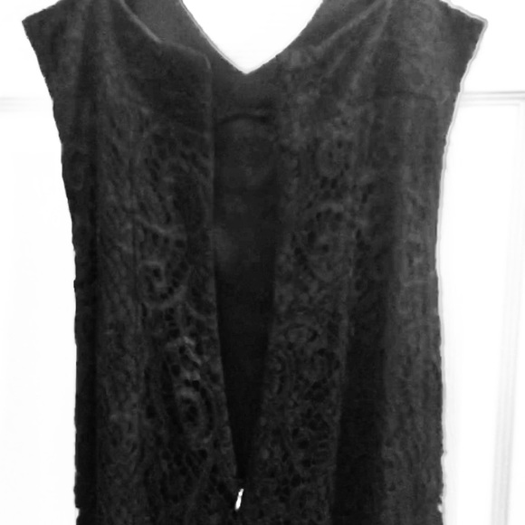 Sophie Sitbon Paris ♥️Long Black Crochet Mermaid Style Long Gorgeous Dress 38 - Picture 11 of 16